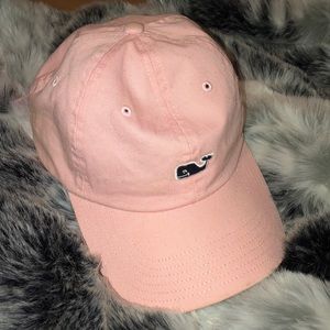 PINK VINEYARD VINES WHALE LOGO HAT